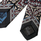 Black Printed 100% Silk Adjustable Men Tie
