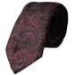 Bordeaux Patterned Silk Adjustable Men Tie