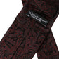 Bordeaux Patterned Silk Adjustable Men Tie