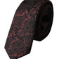 Maroon Floral Fantasy Silk Adjustable Men Tie