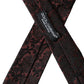 Maroon Floral Fantasy Silk Adjustable Men Tie