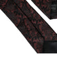 Maroon Floral Fantasy Silk Adjustable Men Tie
