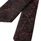 Maroon Floral Fantasy Silk Adjustable Men Tie