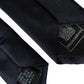 Dark Blue Solid Silk Adjustable Men Tie
