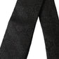 Black Fantasy 100% Silk Adjustable Tie