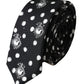 Black Heart Polka Dot Adjustable Tie