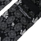 Black Patterned 100%Silk Adjustable Tie