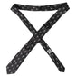 Black White Cross Silk Adjustable Tie