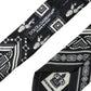 Black Patterned 100%Silk Adjustable Tie