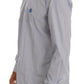 Elegant Blue Striped Formal Shirt
