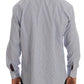 Elegant Blue Striped Formal Shirt