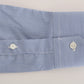 Elegant Blue Striped Formal Shirt