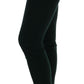 Chic Green Slim Fit Italian Jeans