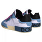 Multicolor Leather Low Top Sneakers Men Shoes