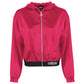 Fuchsia Polyester Women Jacket
