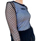 Black Polyester Women T-Shirt