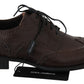 Brown Leather Brogue Derby Dress Shoes