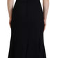 Black Dress Sheath Flare Viscose Dress