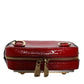 Red Leather Logo Plaque Waist Fanny Pack Women Bag