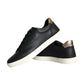 Black Leather Portofino Low Top Sneakers Shoes