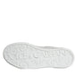 White Miami Leather Low Top Sneakers Shoes