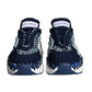 Blue White Daymaster Crochet Low Top Sneakers Shoes