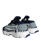 Blue White Daymaster Crochet Low Top Sneakers Shoes
