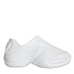 White Foiled Rubber Toy Low Top Sneakers Shoes