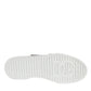 White Leather Slip On Low Top Sneakers Shoes