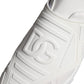 White Leather Slip On Low Top Sneakers Shoes