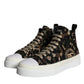Multicolor Camouflage High Top Sneaker Shoes
