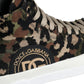 Multicolor Camouflage High Top Sneaker Shoes