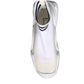 White Black Slip On Wave Socks Sneakers Shoes