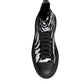Black White Zebra High Top Men Sneaker Shoes