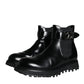 Black Belted DG Logo Men Chelsea Boots Shoes