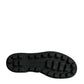 Black Quilted Crystal DG Logo Men Boots Shoes