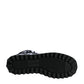 Black Logo Nylon Padded Mid Calf Boots Shoes