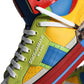 Multicolor Leather High Top Sneakers Shoes