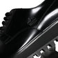Black Calf Leather Derby Formal Dress Shoes
