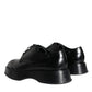 Black Calf Leather Derby Formal Dress Shoes