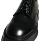 Black Calf Leather Derby Formal Dress Shoes