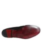 Black Leather Logo Loafers Men Dress Shoes