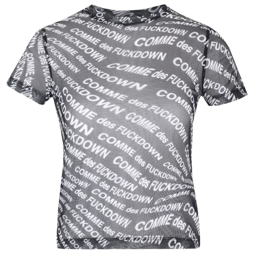 Black Polyester Women T-Shirt