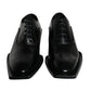 Black Calfskin Leather Derby Dress Men Shoes