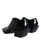 Black Calfskin Leather Derby Dress Men Shoes