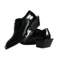 Black Calfskin Leather Derby Dress Men Shoes