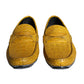 Yellow Leather Slip Mocassin Loafers Shoes