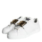 White Portofino Logo Plaque Sneakers Shoes