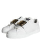 White Portofino Logo Plaque Sneakers Shoes