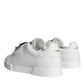 White Portofino Logo Plaque Sneakers Shoes